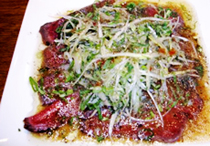 牛たたきの和風カルパッチョ